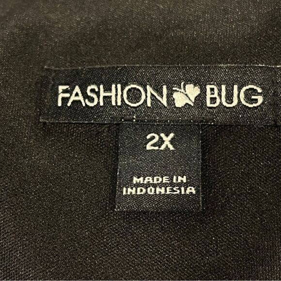 Fashion Bug Short Sleeve Geometric Fake Wrap Plus Size Dresses Size 2X - Picture 10 of 15